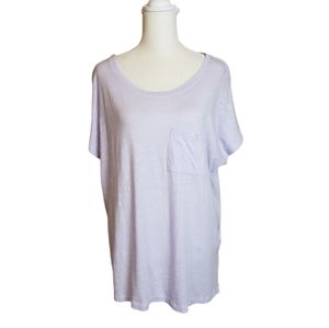 Liverpool Jeans light lavender short sleeve t-shirt, size Large